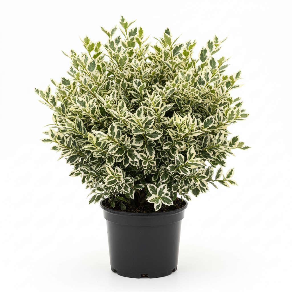 Euonymus Variegata - White Background