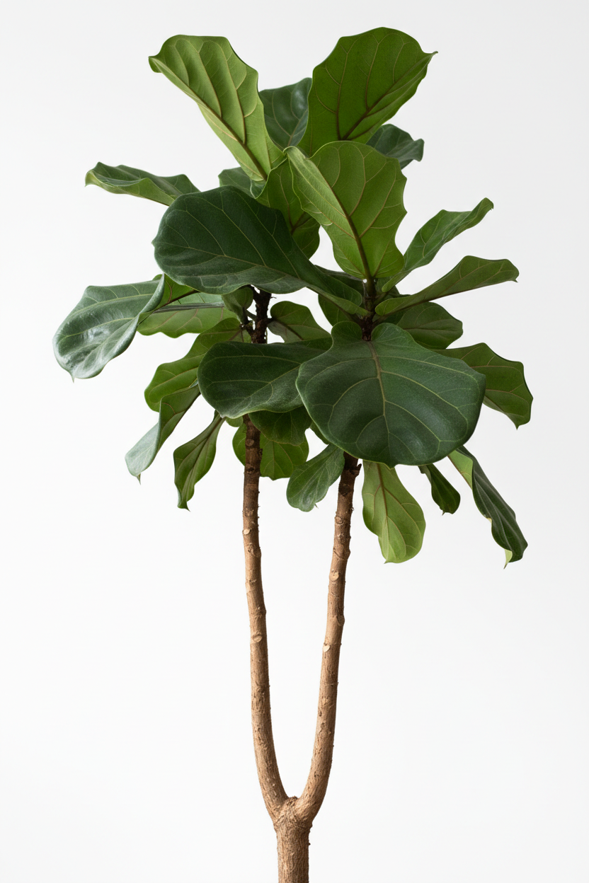 Ficus Lyrata 2 heads double stem detail