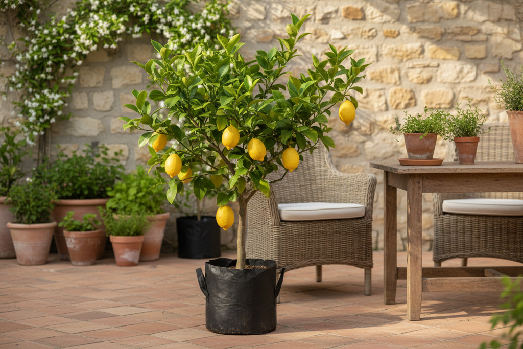 Lemon Eureka 5L on sunny patio lifestyle shot