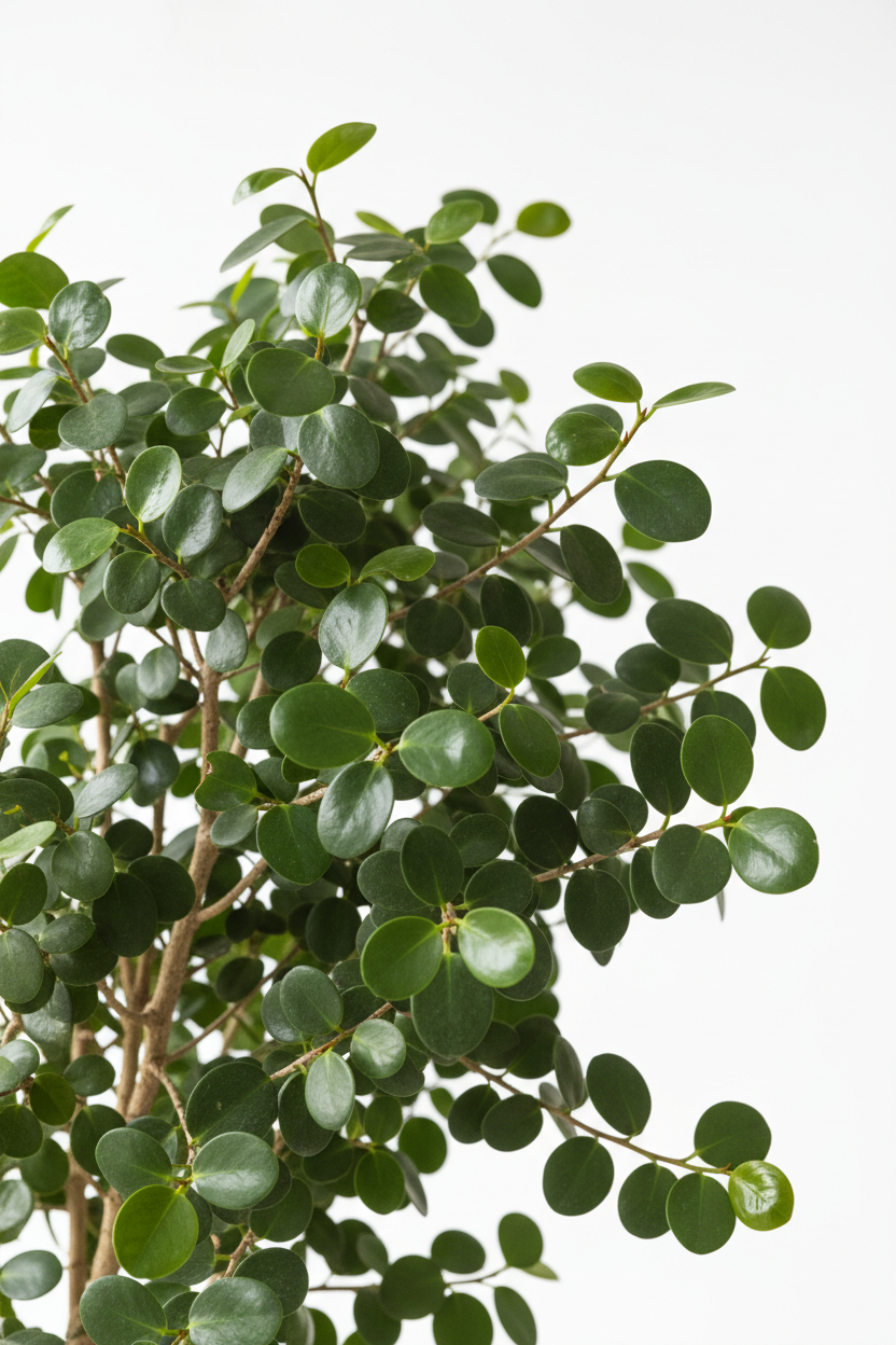 Ficus Bushy Moclame leaf detail