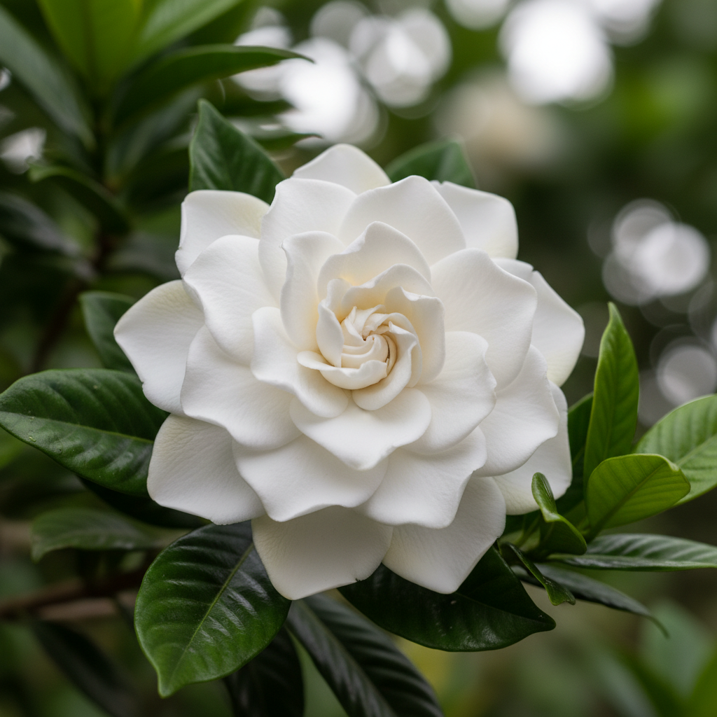 Gardenia Florida 5L white flower close-up detail