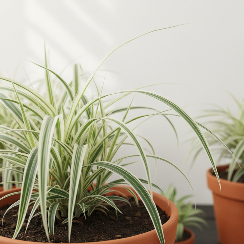 Cyperus Argenteostriatus - Close Up