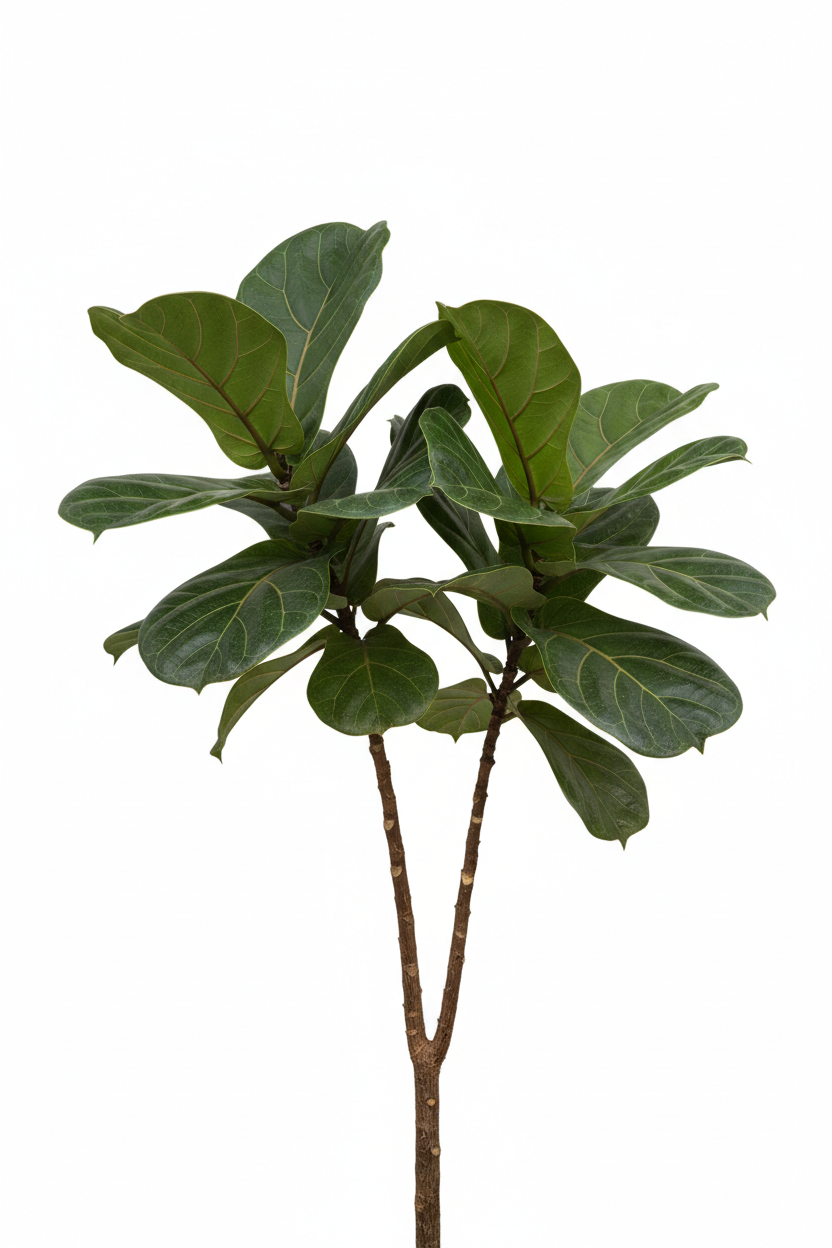 Ficus Bushy Lyrata 2 Heads 19cm - Detail