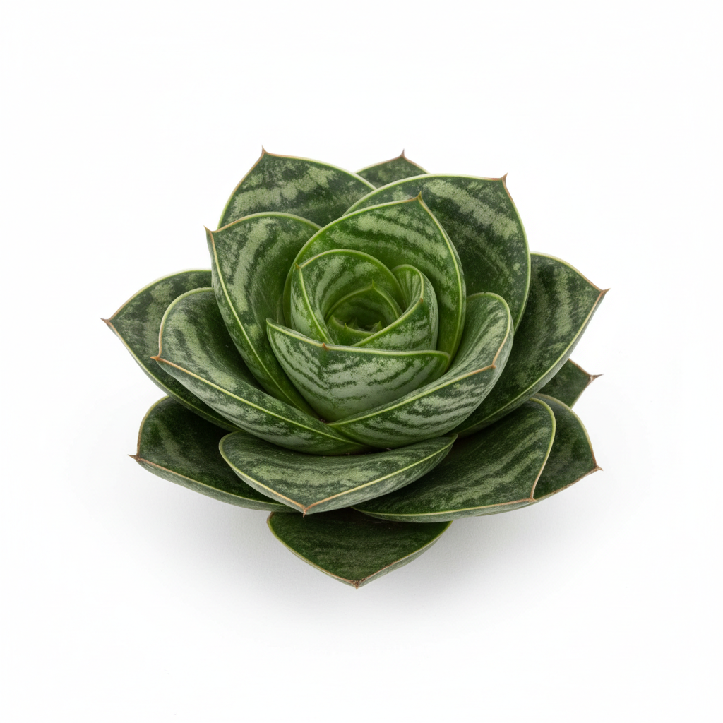 Sansevieria Hahnii Green rosette close up