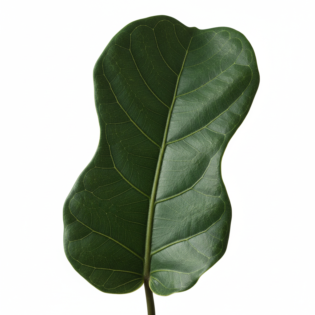 Ficus Lyrata Bambino leaf detail