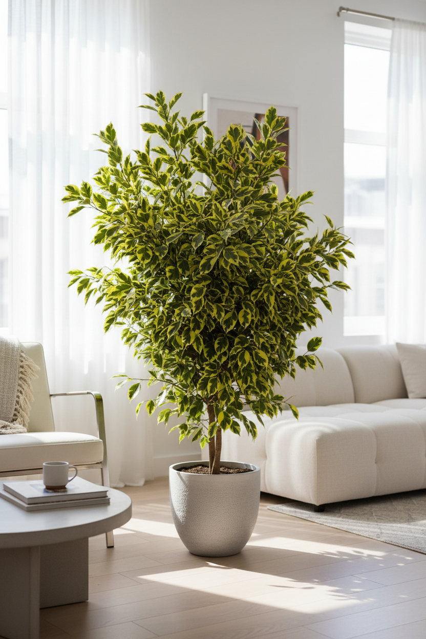 Ficus Bushy Golden King 30cm - Lifestyle