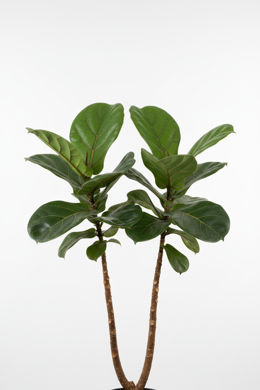 Ficus Bushy Lyrata 2 Heads 23cm - Detail