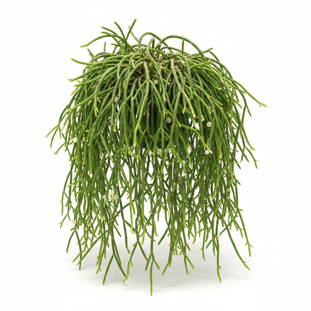 Rhipsalis Cereuscula cascading stems close up