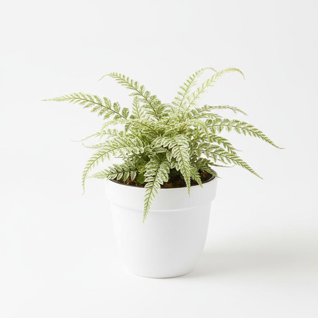 Fern Straminea Pteris in nursery pot